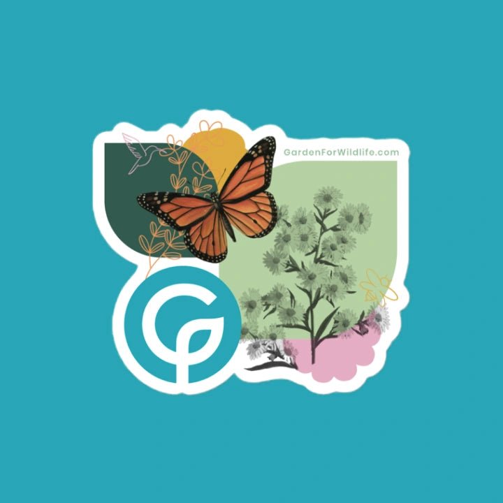 Garden for Wildlife Monarch Sticker Merch - Garden for Wildlife